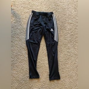 Adidas black long pants size medium